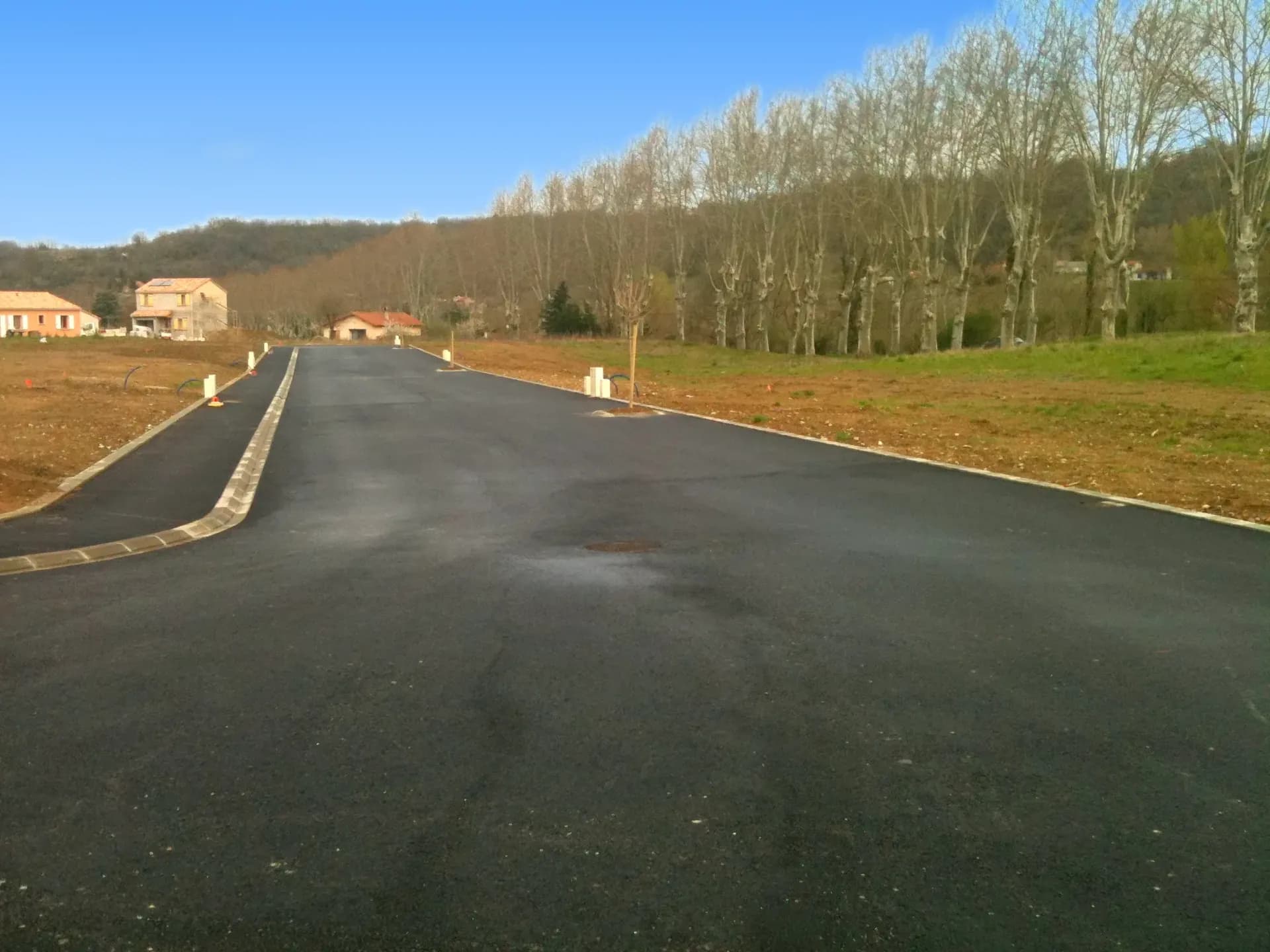 Lotissement Les Cazalières à Calmont, travaux de viabilisation